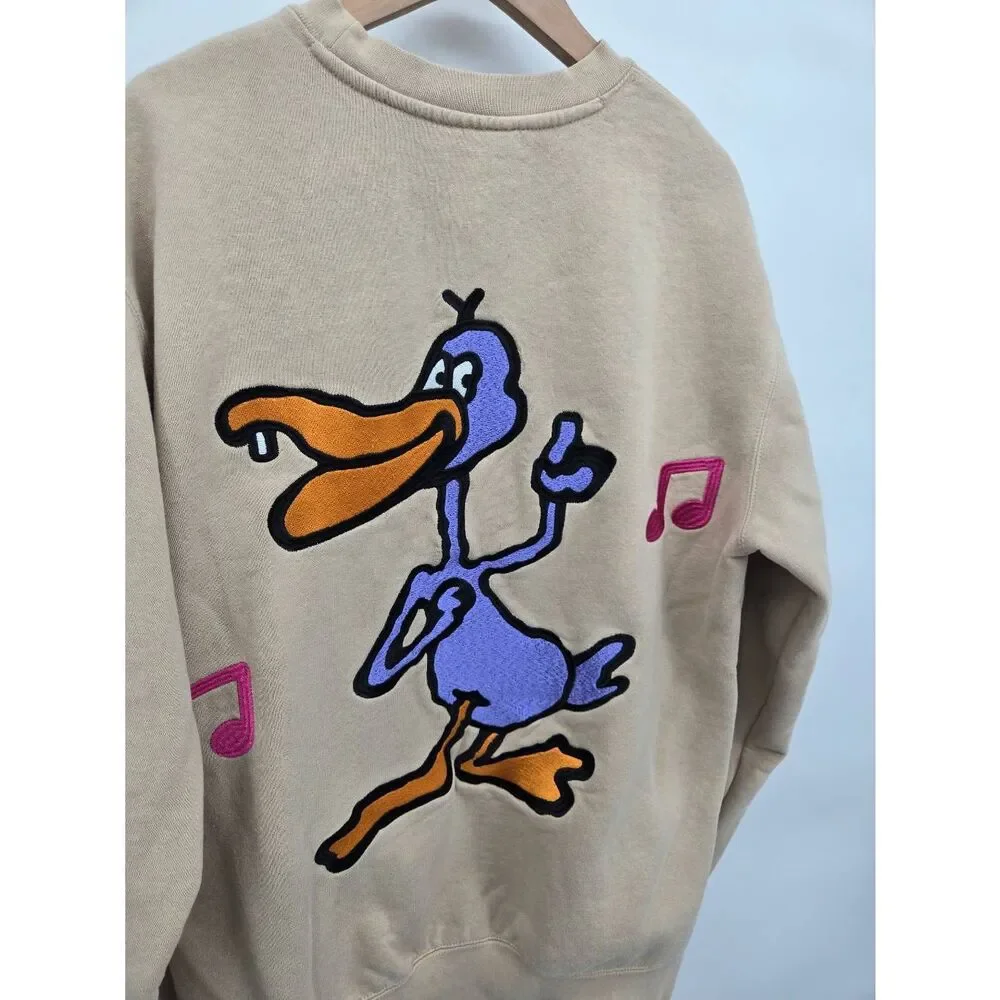 Obey Disco Duck Embroidered Sweatshirt Size Small